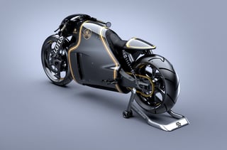The Lotus C-01: Classic "Cafe Racer" Design meets Futuristic Styling