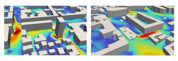 wind effect simscale cfd pedestrian comfort